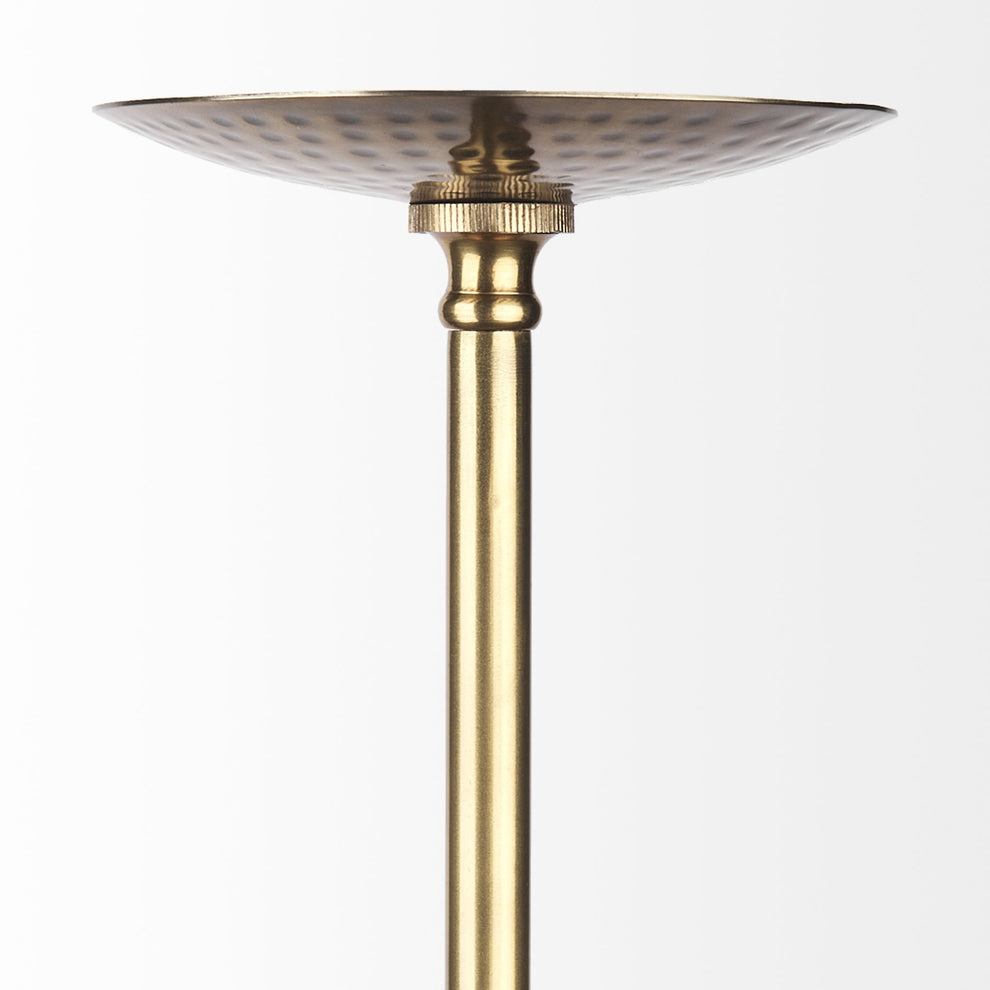 Hammered Gold Metal Hanging Pendant Light By Homeroots | Pendant Lamps | Modishstore - 3
