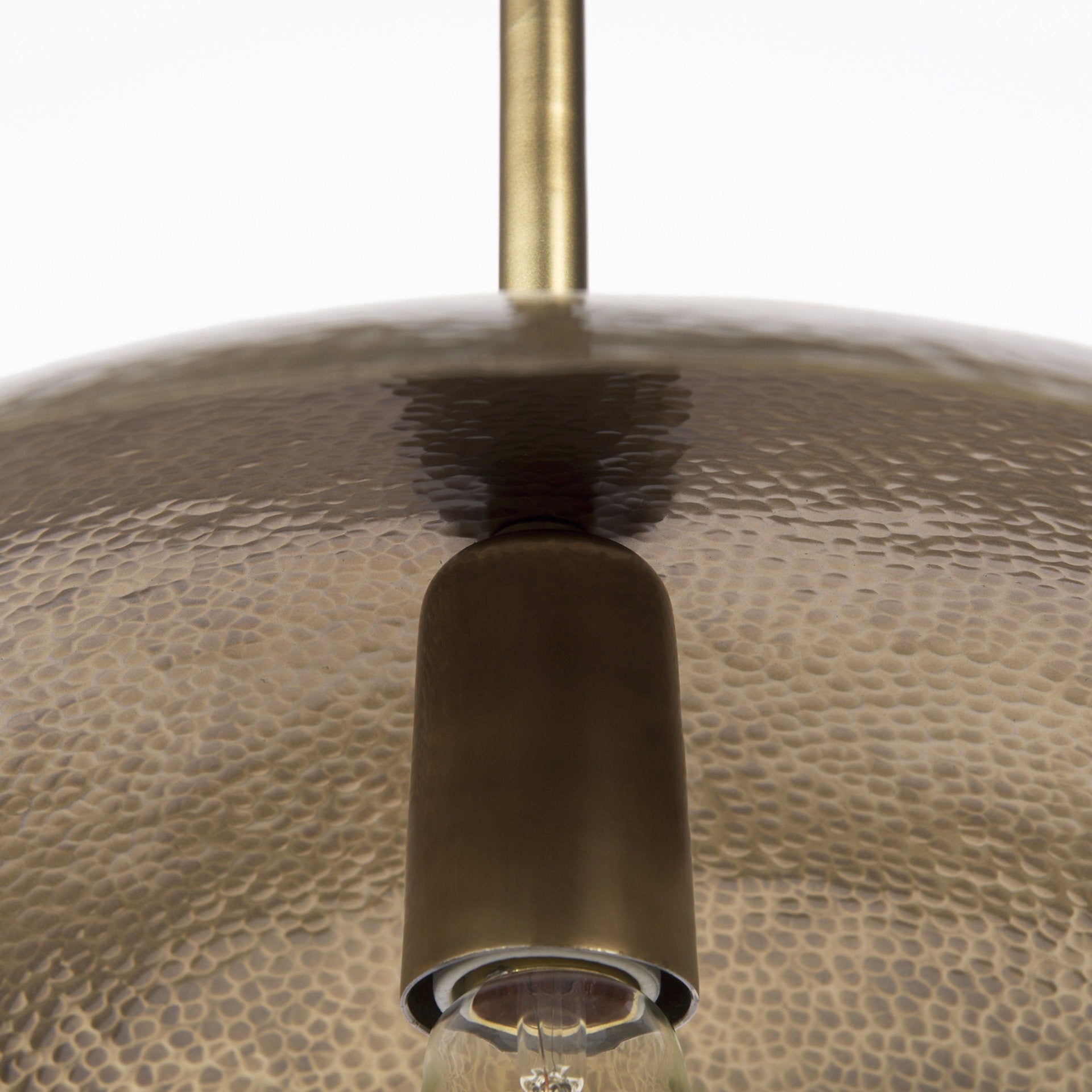 Hammered Gold Metal Hanging Pendant Light By Homeroots | Pendant Lamps | Modishstore - 8