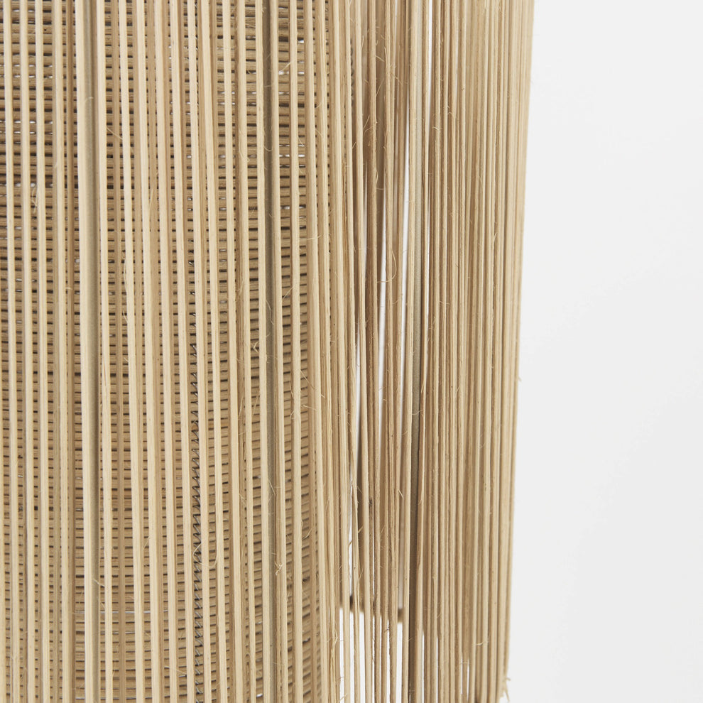 Natural Cane Cylindrical Hanging Pendant Light By Homeroots | Pendant Lamps | Modishstore - 7