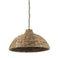 Brown Wicker Domed Hanging Pendant Light By Homeroots | Pendant Lamps | Modishstore - 3