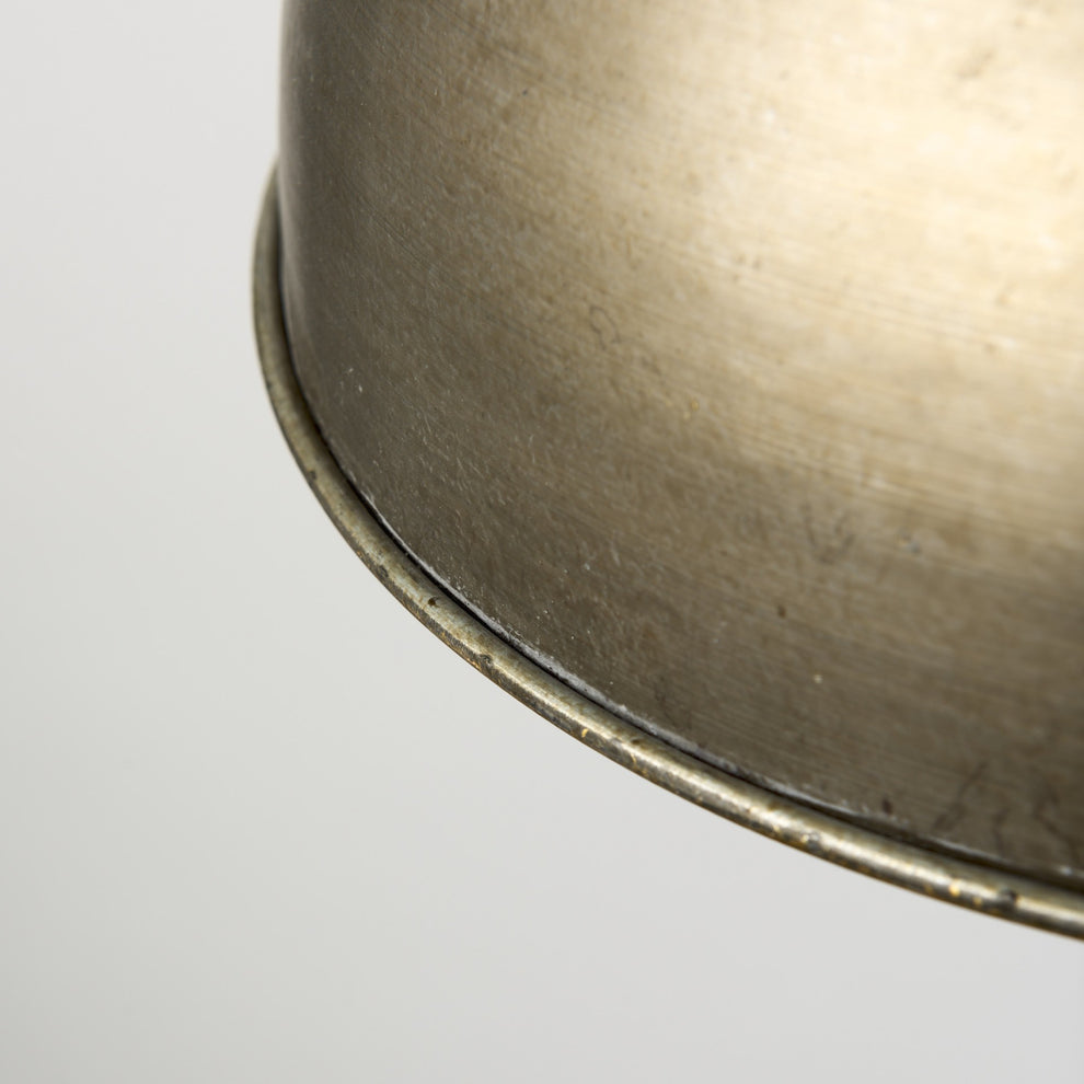 Gold Toned Metal Dome Hanging Pendant Light By Homeroots | Pendant Lamps | Modishstore - 8