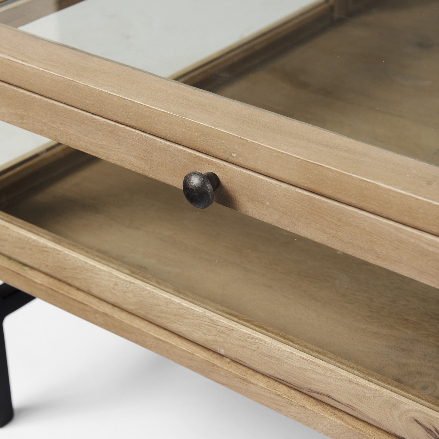 Rustic Natural Brown Shadowbox Coffee Table By Homeroots | Coffee Tables | Modishstore - 7