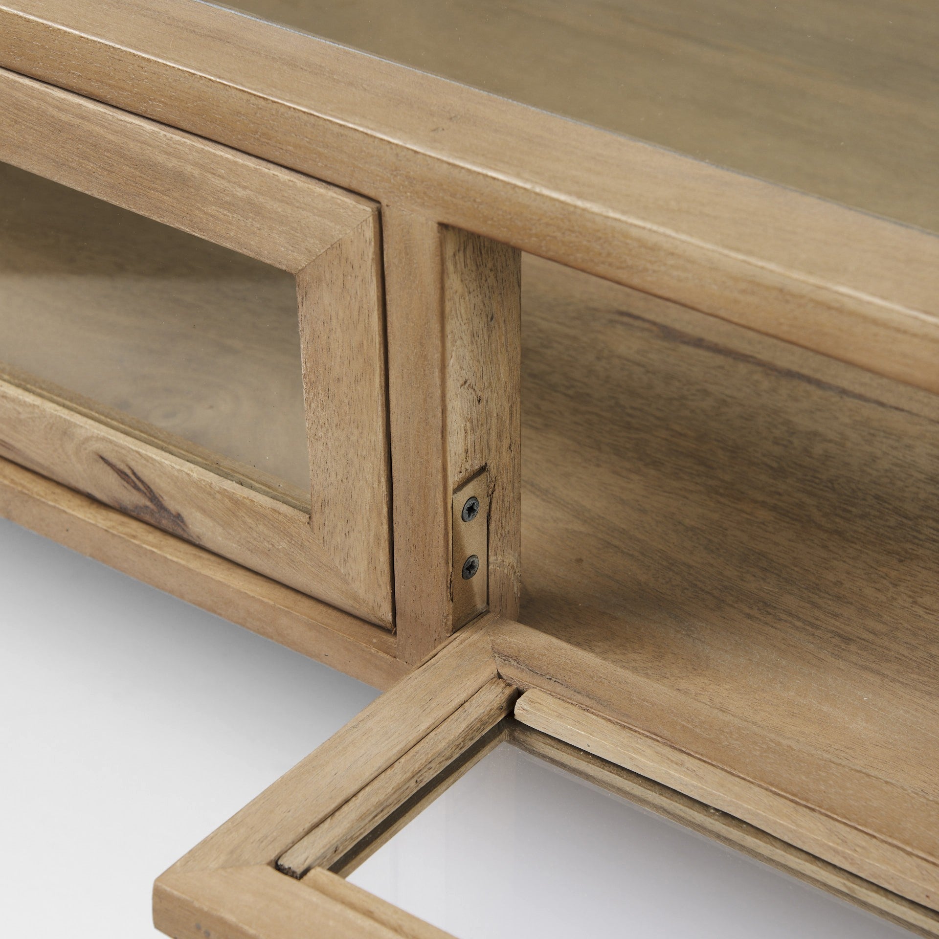 Rustic Natural Brown Shadowbox Coffee Table By Homeroots | Coffee Tables | Modishstore - 9