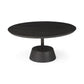 Black Wooden Pedestal Base Coffee Table By Homeroots | Coffee Tables | Modishstore
