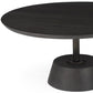 Black Wooden Pedestal Base Coffee Table By Homeroots | Coffee Tables | Modishstore - 7