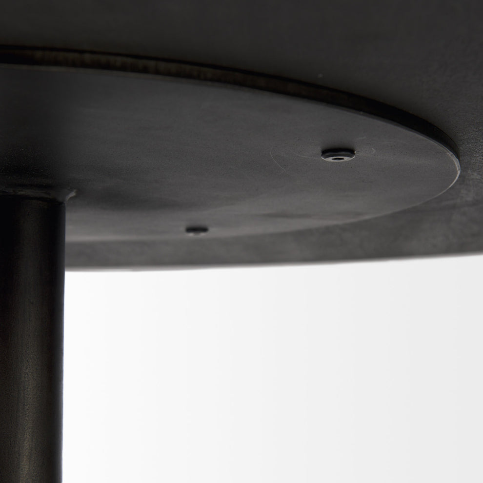 Black Wooden Pedestal Base Coffee Table By Homeroots | Coffee Tables | Modishstore - 8