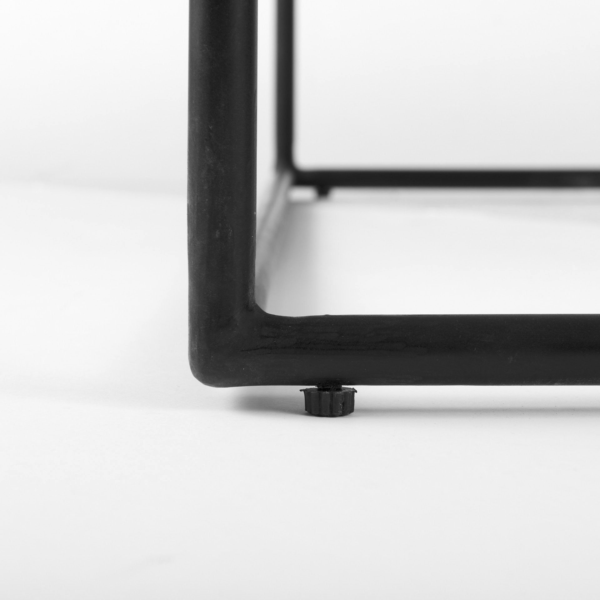 White Marble Metal Frame Round in Square Coffee Table By Homeroots | Coffee Tables | Modishstore - 8