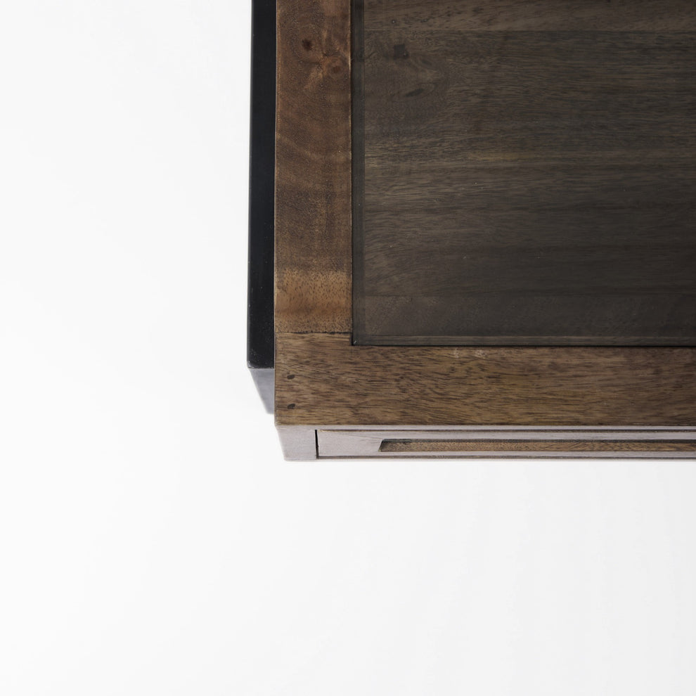 Rustic Dark Brown Brown Shadowbox Coffee Table By Homeroots | Coffee Tables | Modishstore - 7