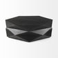Mod Geometric Black Solid Wood Coffee Table By Homeroots | Coffee Tables | Modishstore - 4