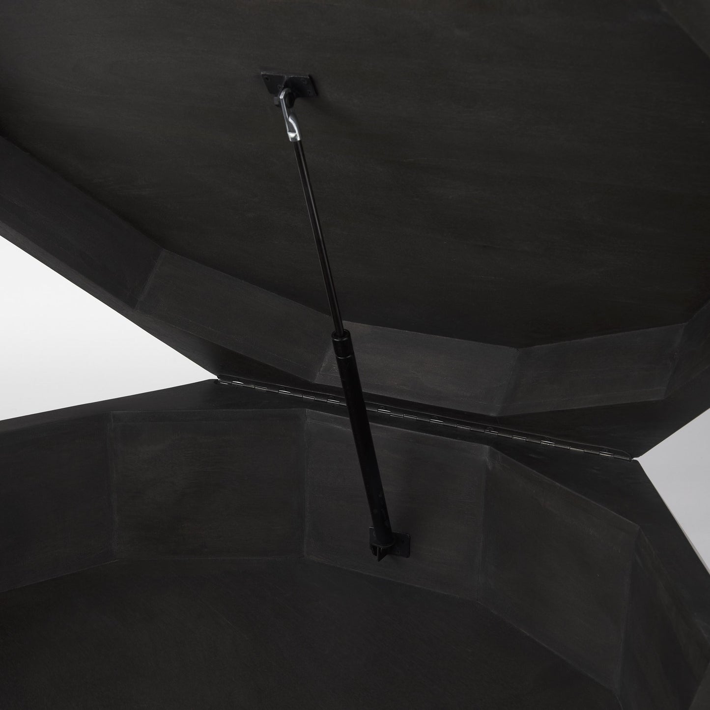 Mod Geometric Black Solid Wood Coffee Table By Homeroots | Coffee Tables | Modishstore - 7