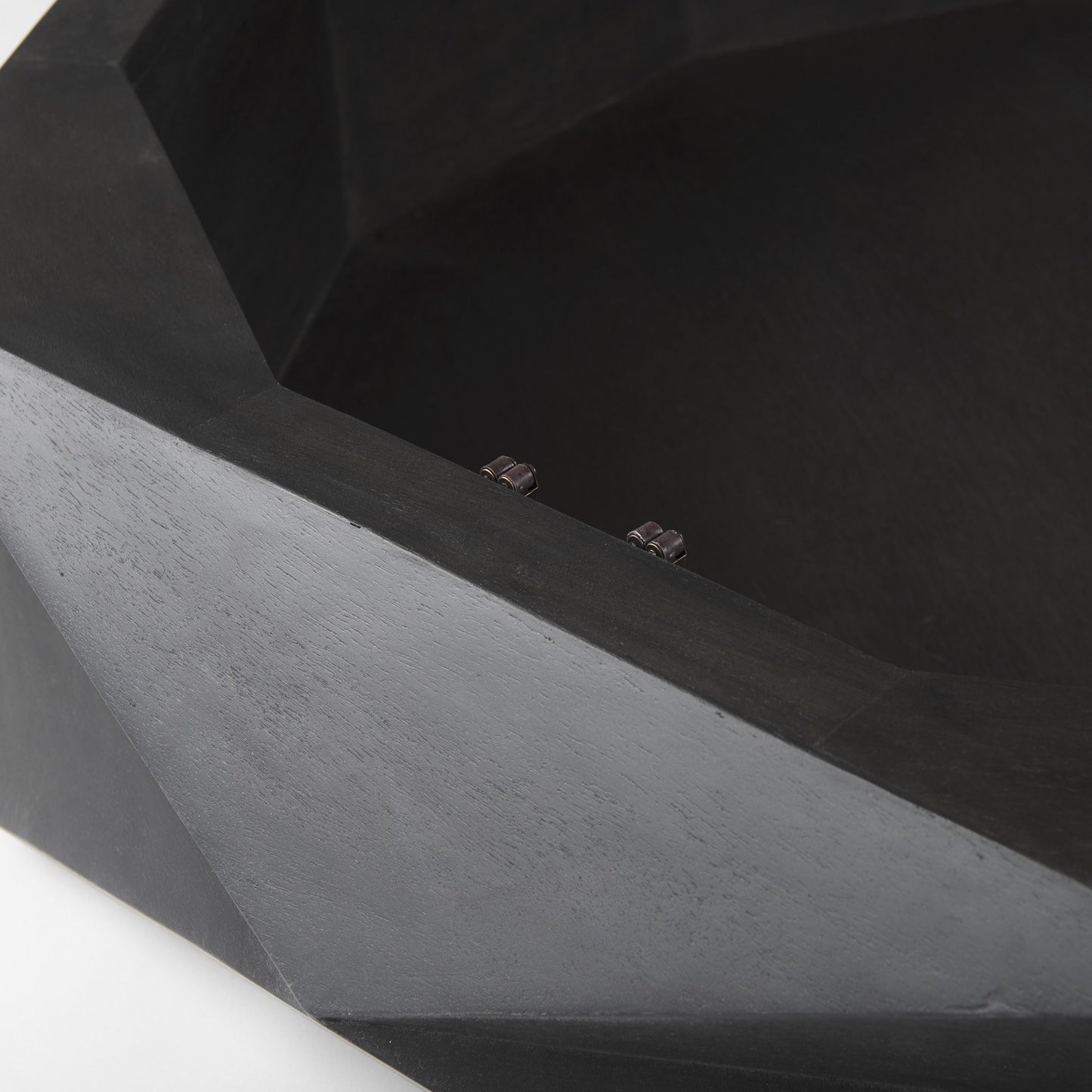 Mod Geometric Black Solid Wood Coffee Table By Homeroots | Coffee Tables | Modishstore - 8