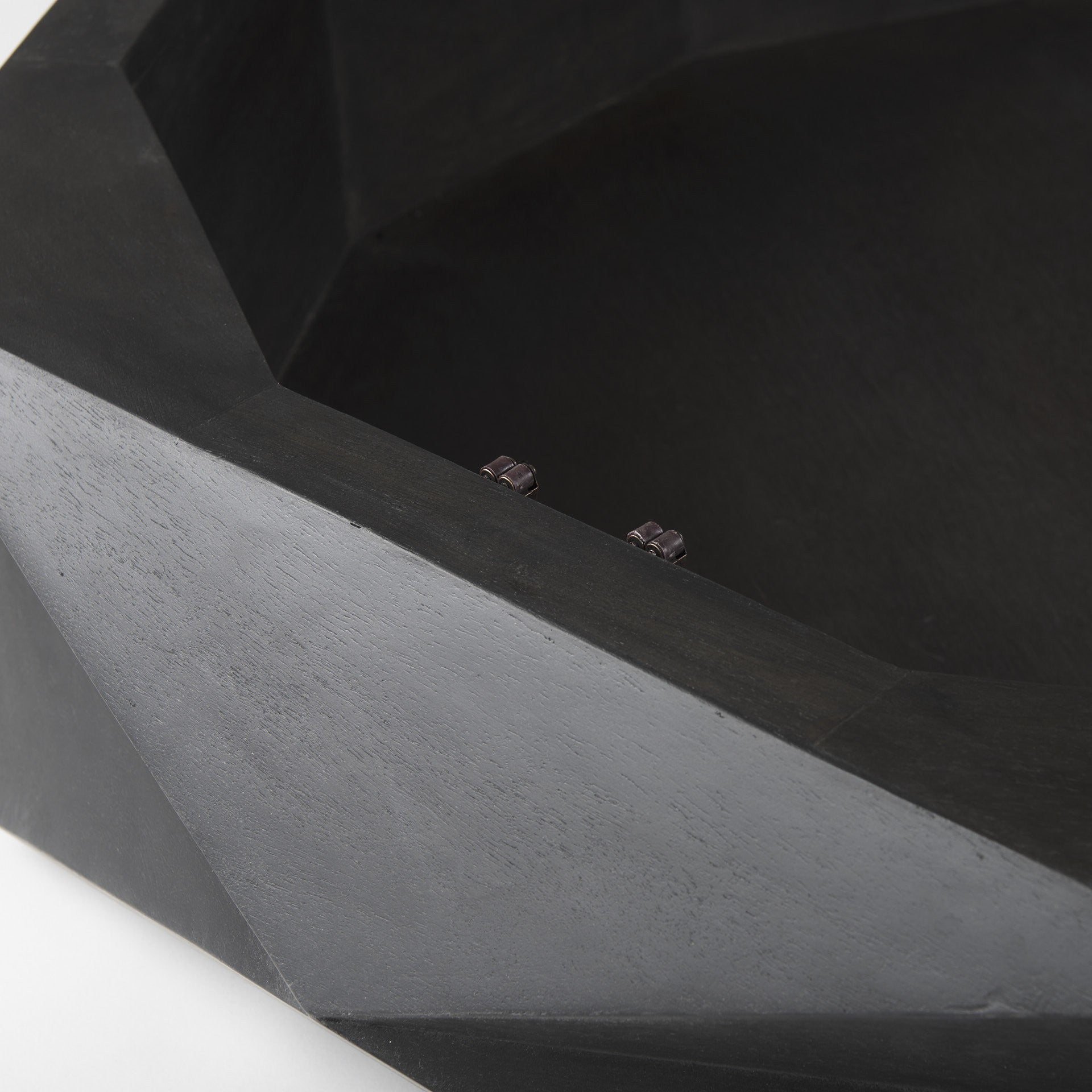 Mod Geometric Black Solid Wood Coffee Table By Homeroots | Coffee Tables | Modishstore - 8