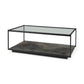 Iron Glass and Marble Rectangular Coffee Table By Homeroots | Coffee Tables | Modishstore
