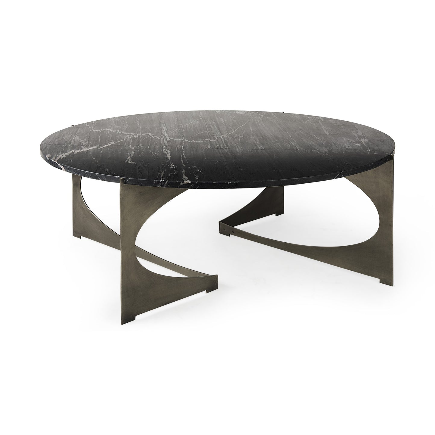 Contemporary Black Marble Coffee Table By Homeroots | Coffee Tables | Modishstore