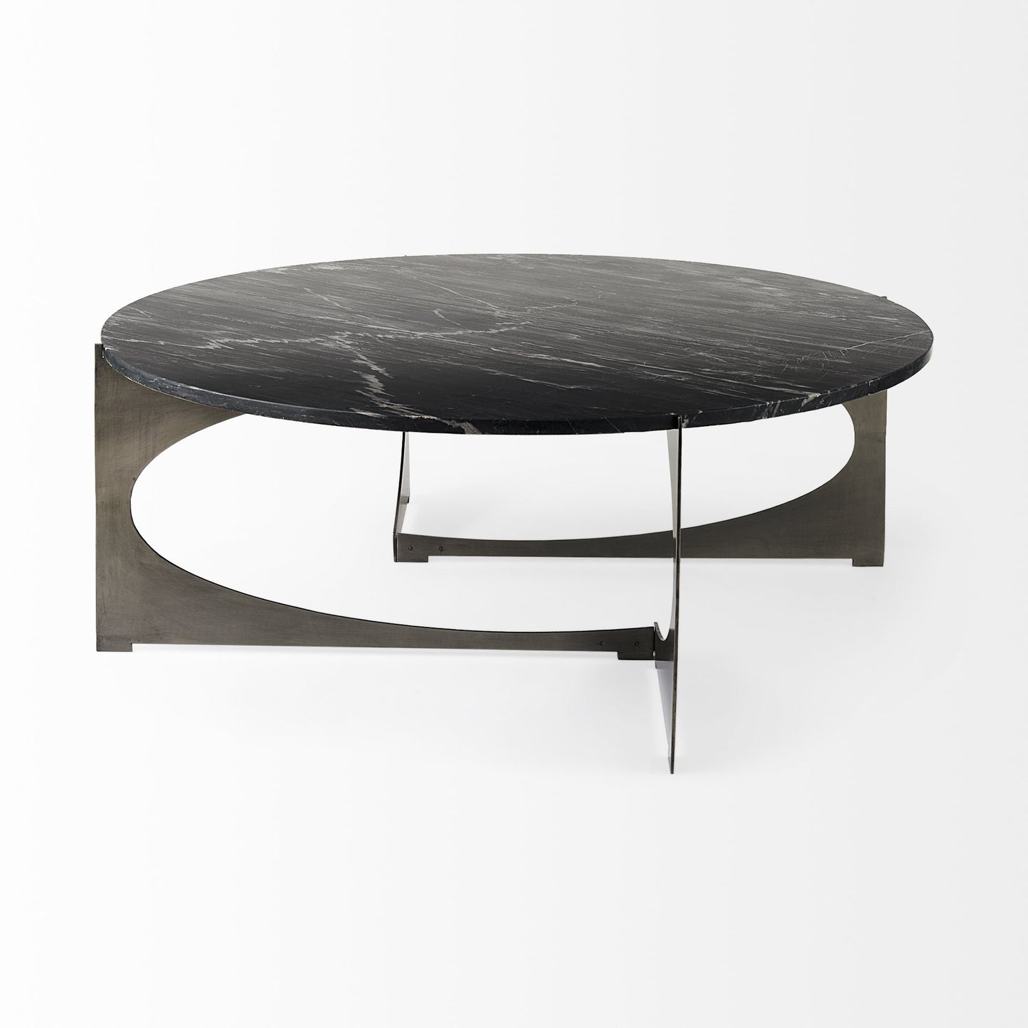 Contemporary Black Marble Coffee Table By Homeroots | Coffee Tables | Modishstore - 3