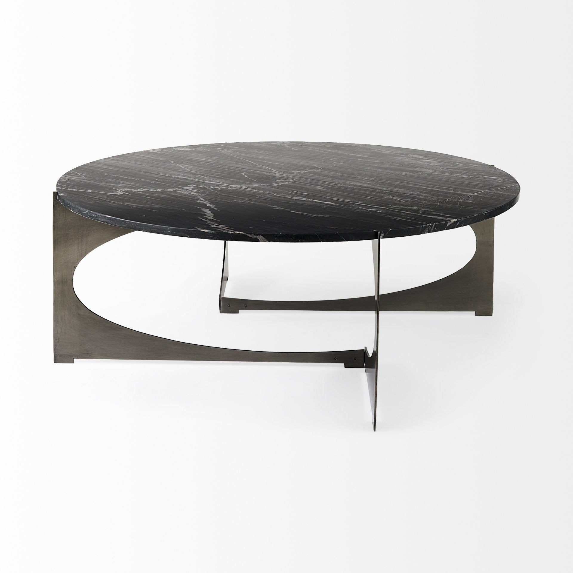 Contemporary Black Marble Coffee Table By Homeroots | Coffee Tables | Modishstore - 3