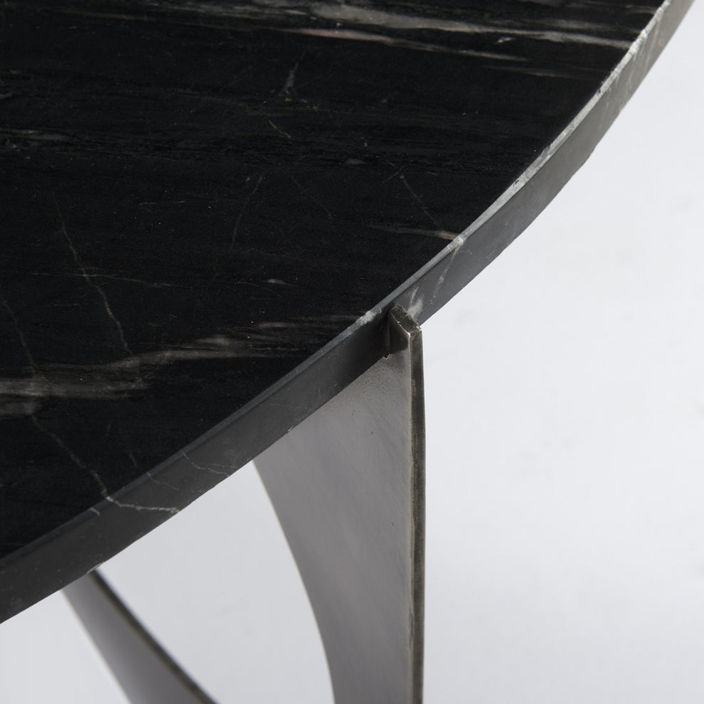 Contemporary Black Marble Coffee Table By Homeroots | Coffee Tables | Modishstore - 7