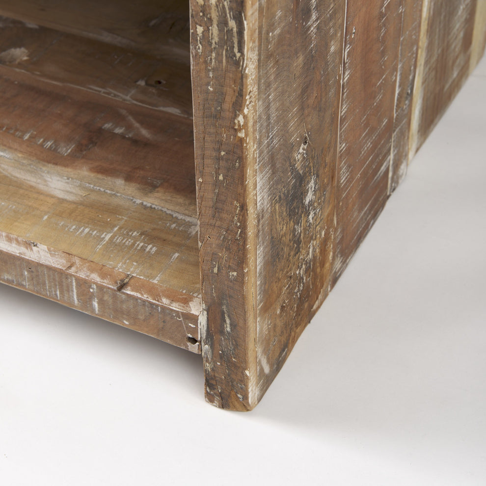 Light Brown Solid Wood Coffee Table By Homeroots | Coffee Tables | Modishstore - 9