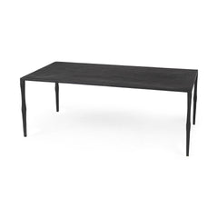 Minimal Black Iron Rectangular Coffee Table By Homeroots