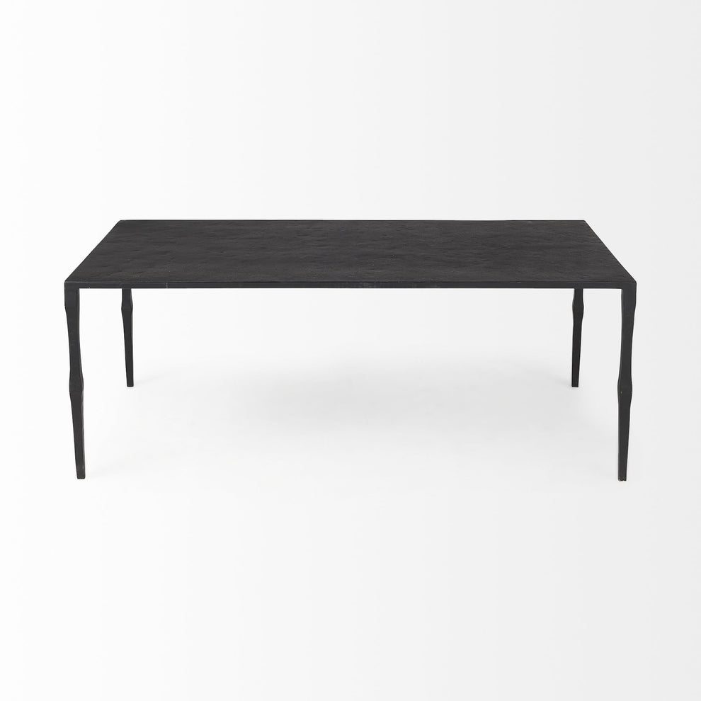 Minimal Black Iron Rectangular Coffee Table By Homeroots | Coffee Tables | Modishstore - 3