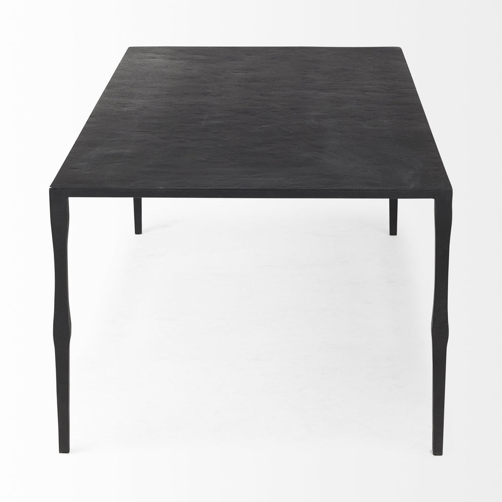 Minimal Black Iron Rectangular Coffee Table By Homeroots | Coffee Tables | Modishstore - 4