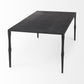 Minimal Black Iron Rectangular Coffee Table By Homeroots | Coffee Tables | Modishstore - 5