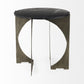 Mod Black Marble Antiqued Nickel Side Table By Homeroots