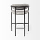 Light Gray Black Framed Counter Stool By Homeroots | Counter Stools | Modishstore - 4