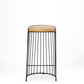 Wood And Metal Wire Design Counter Stool By Homeroots | Counter Stools | Modishstore - 2