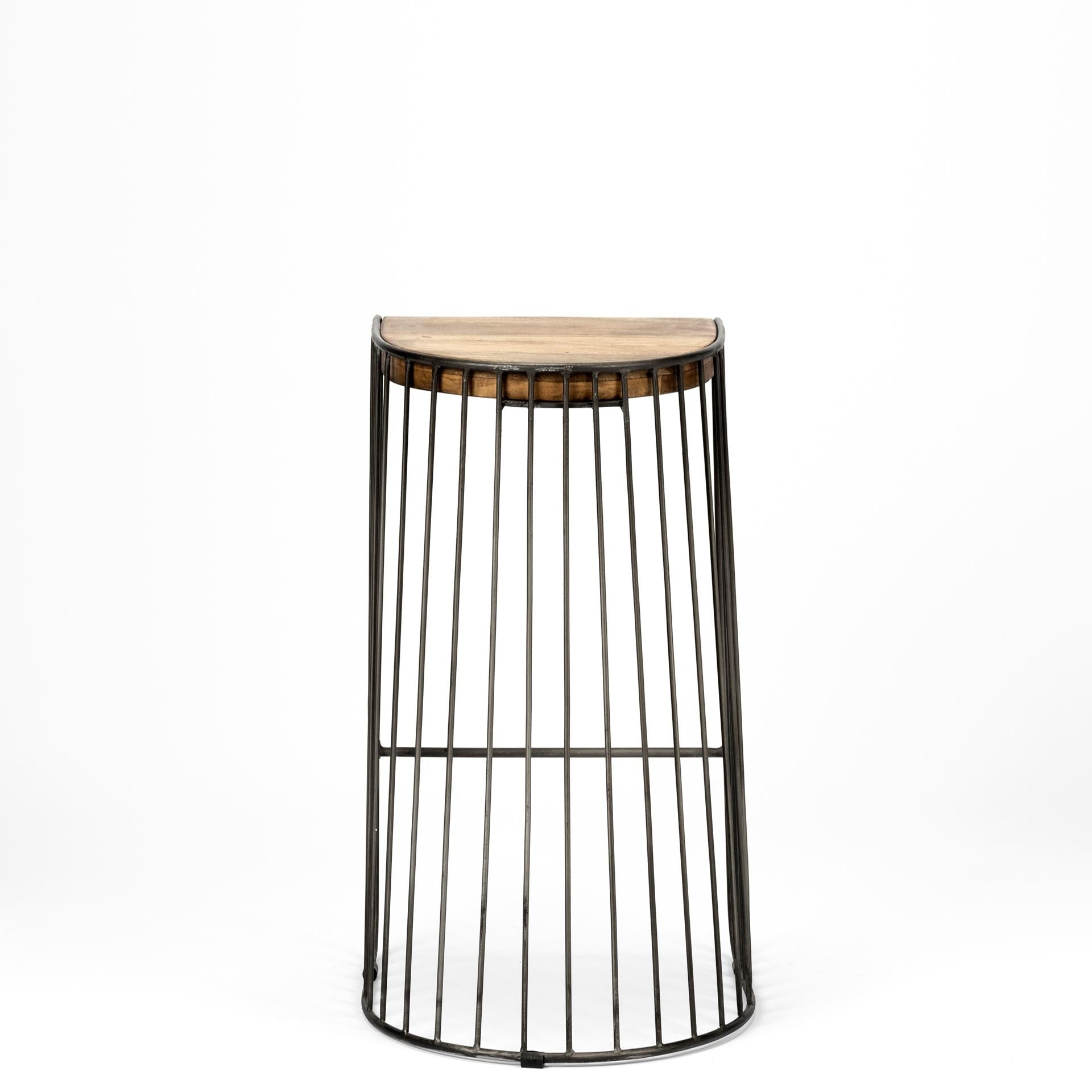 Wood And Metal Wire Design Counter Stool By Homeroots | Counter Stools | Modishstore - 5