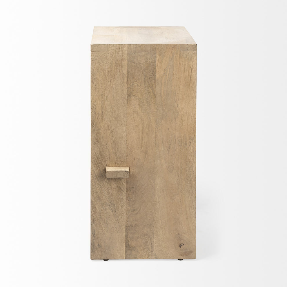 30' Minimal Light Brown Wood Bar Stool By Homeroots | Bar Stools | Modishstore - 3