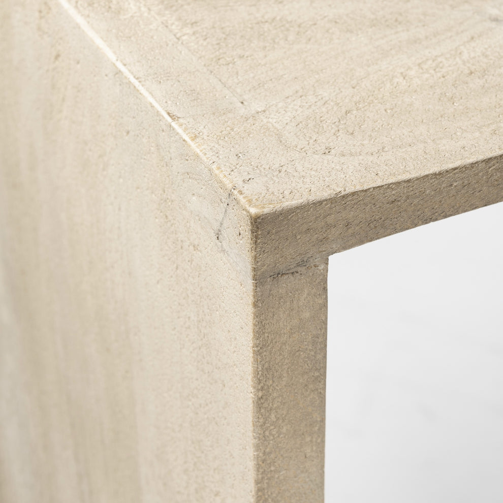 26' Minimal Cool Gray Brown Wood Counter Stool By Homeroots | Counter Stools | Modishstore - 7