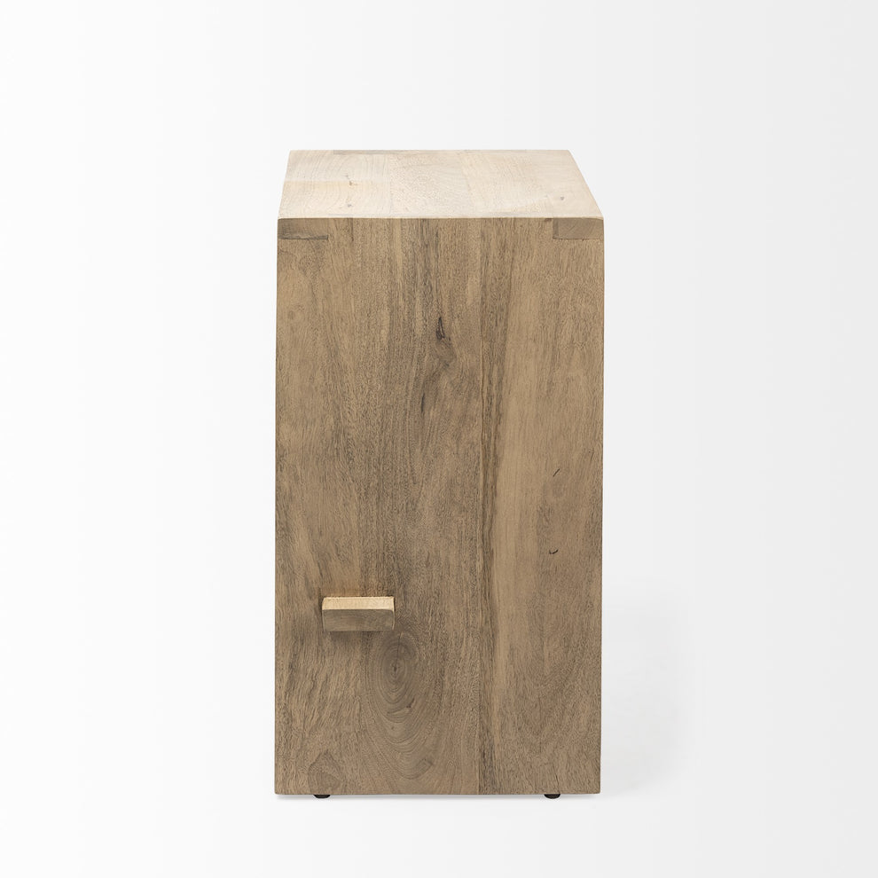 26' Minimal Cool Gray Brown Wood Counter Stool By Homeroots | Counter Stools | Modishstore - 12