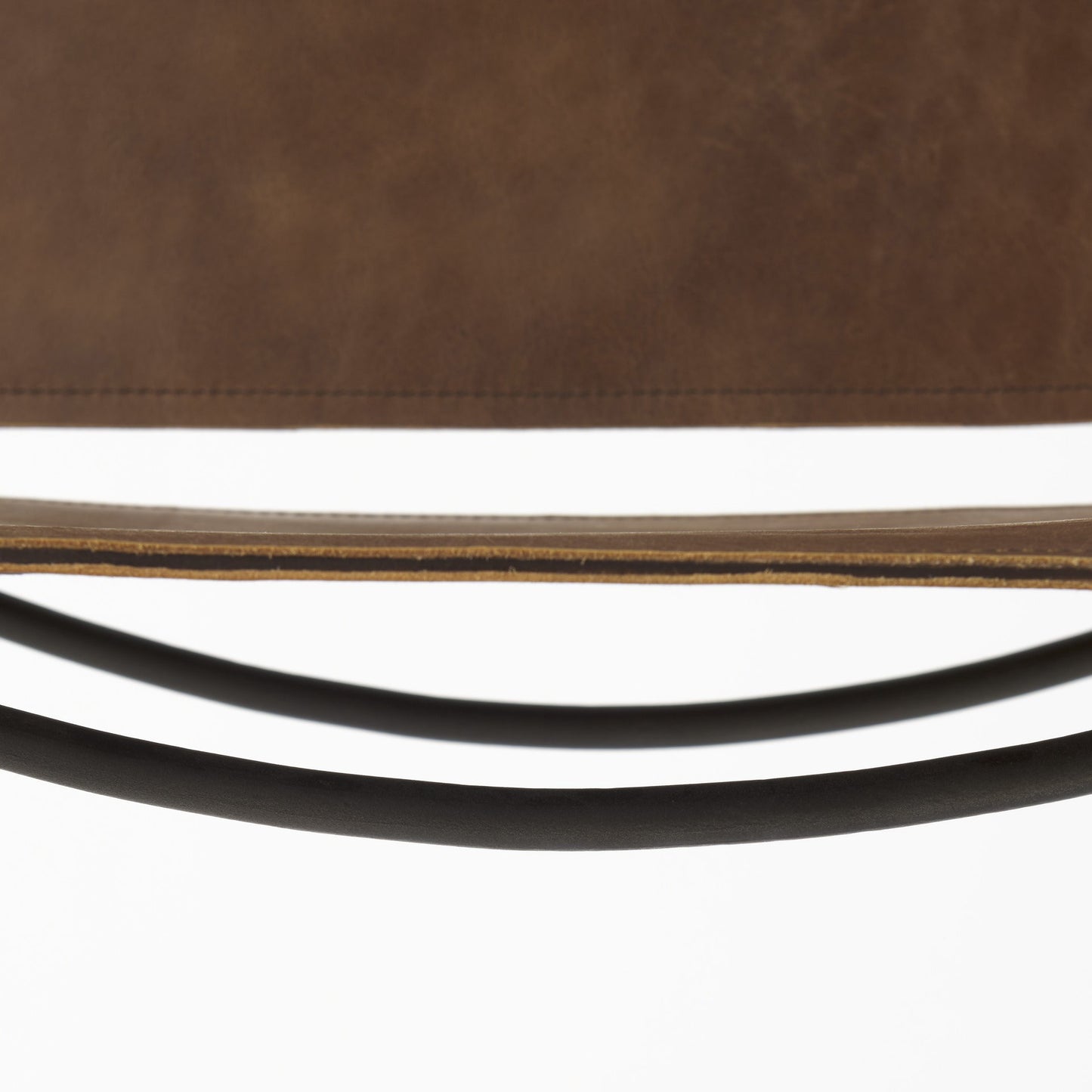 Light Brown Leather Iron Framed Counter Stool By Homeroots | Counter Stools | Modishstore - 9