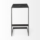 30' Black Cheeky Wood And Metal Bar Stool By Homeroots | Bar Stools | Modishstore - 2