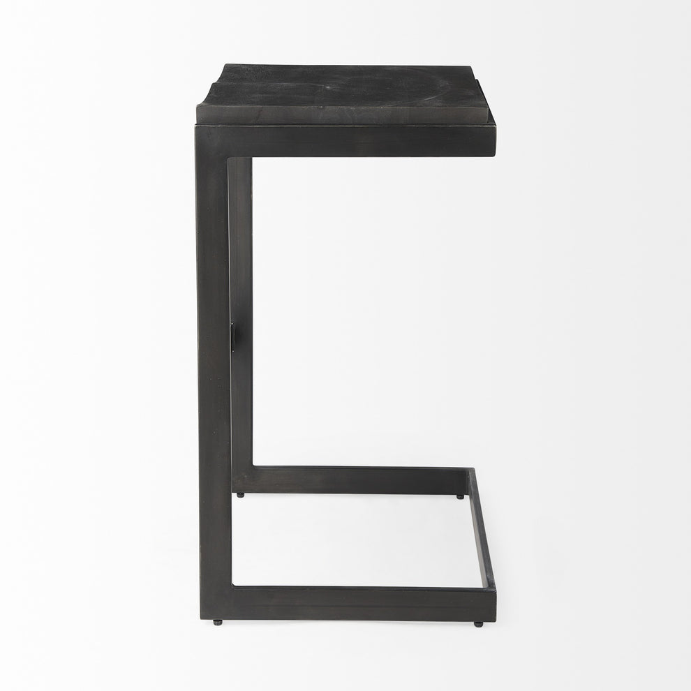 30' Black Cheeky Wood And Metal Bar Stool By Homeroots | Bar Stools | Modishstore - 3