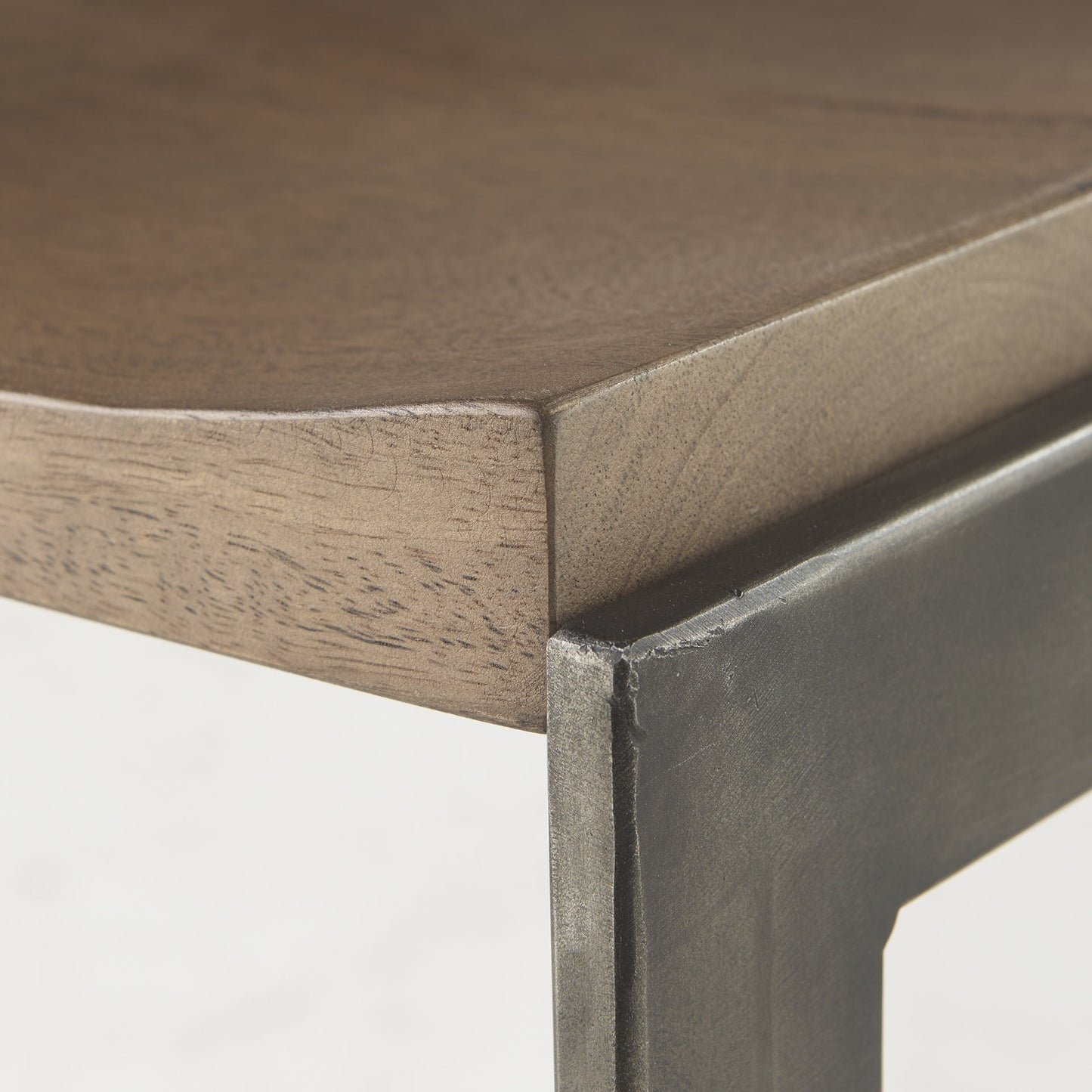 26' Warm Brown Cheeky Wood And Metal Counter Stool By Homeroots | Counter Stools | Modishstore - 7