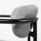 Light Gray Black Framed Bar Stool By Homeroots | Bar Stools | Modishstore - 8