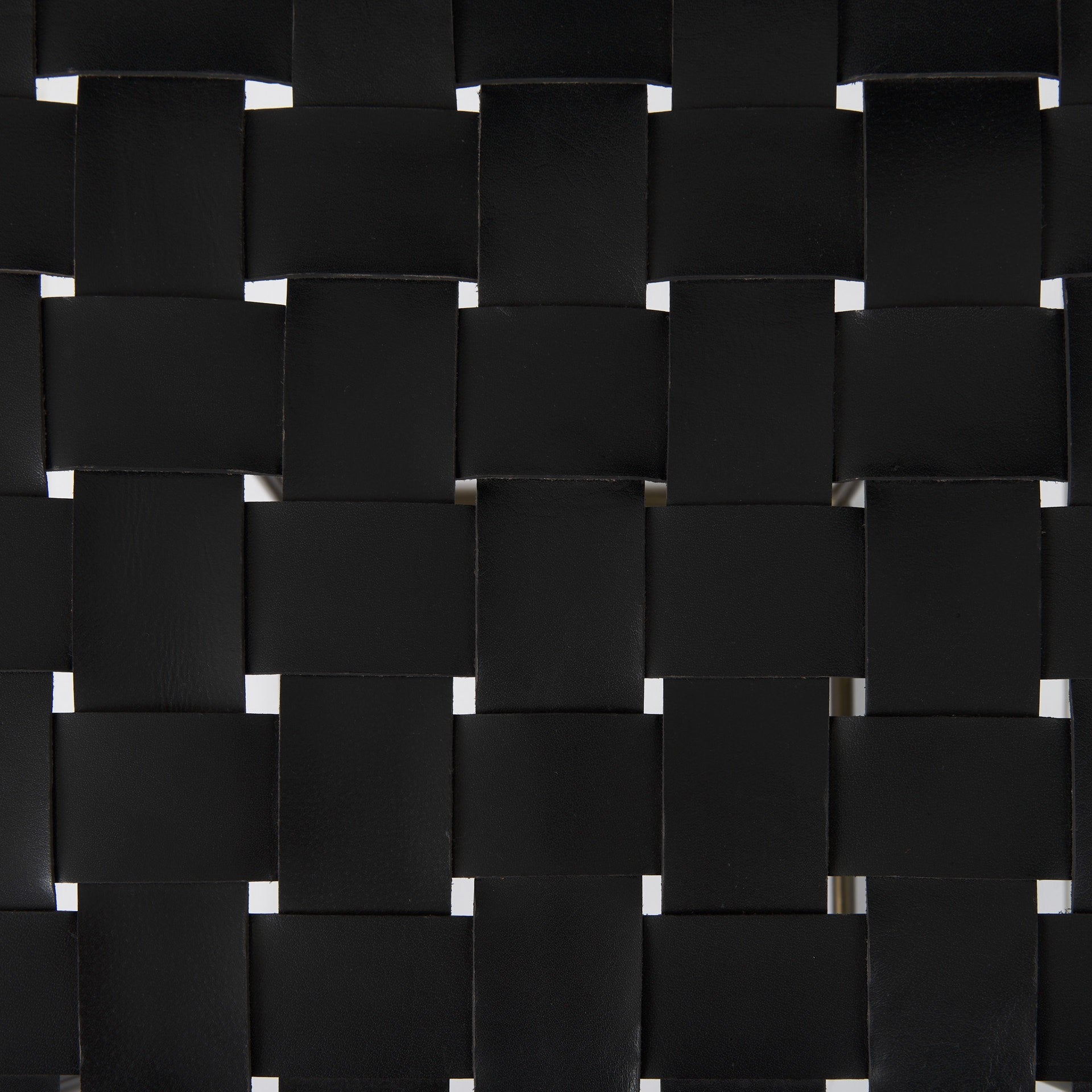 Black Woven Leather Bar Stool By Homeroots | Bar Stools | Modishstore - 6