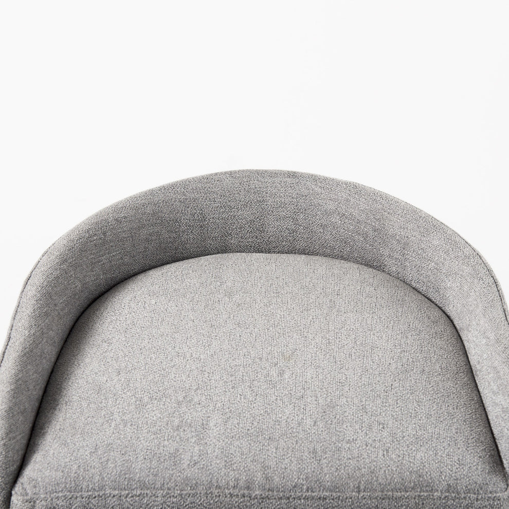 29" Soft Gray And Black Low Back Counter Stool By Homeroots | Counter Stools | Modishstore - 6