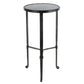 Black and Gray Stone Top Side Table By Homeroots | Side Tables | Modishstore