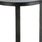 Black and Gray Stone Top Side Table By Homeroots