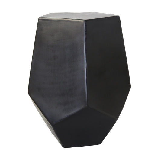 Cast Aluminum Hexagonal Drum Table By Homeroots | Side Tables | Modishstore