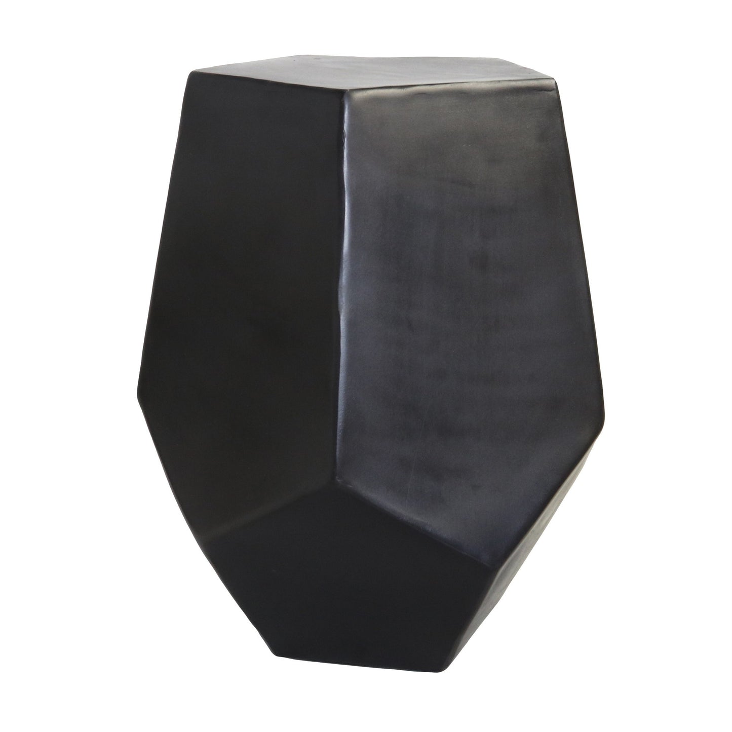Cast Aluminum Hexagonal Drum Table By Homeroots | Side Tables | Modishstore - 2