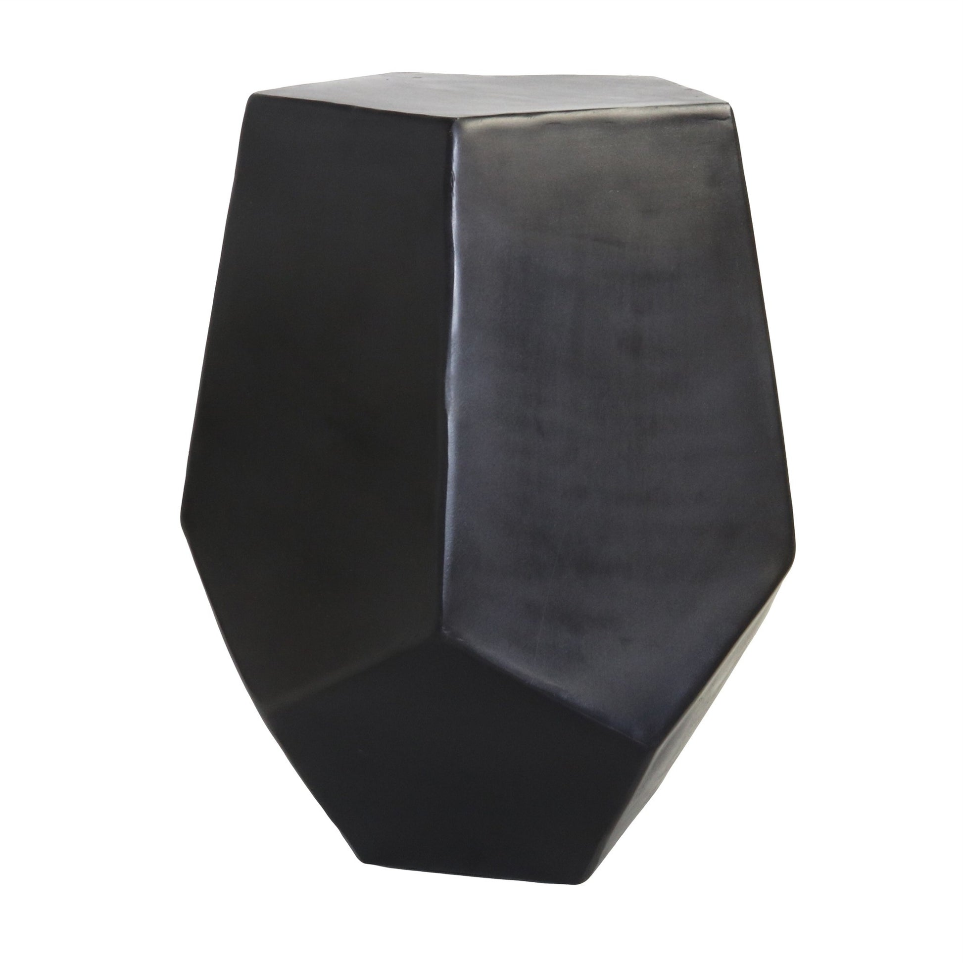 Cast Aluminum Hexagonal Drum Table By Homeroots | Side Tables | Modishstore - 2