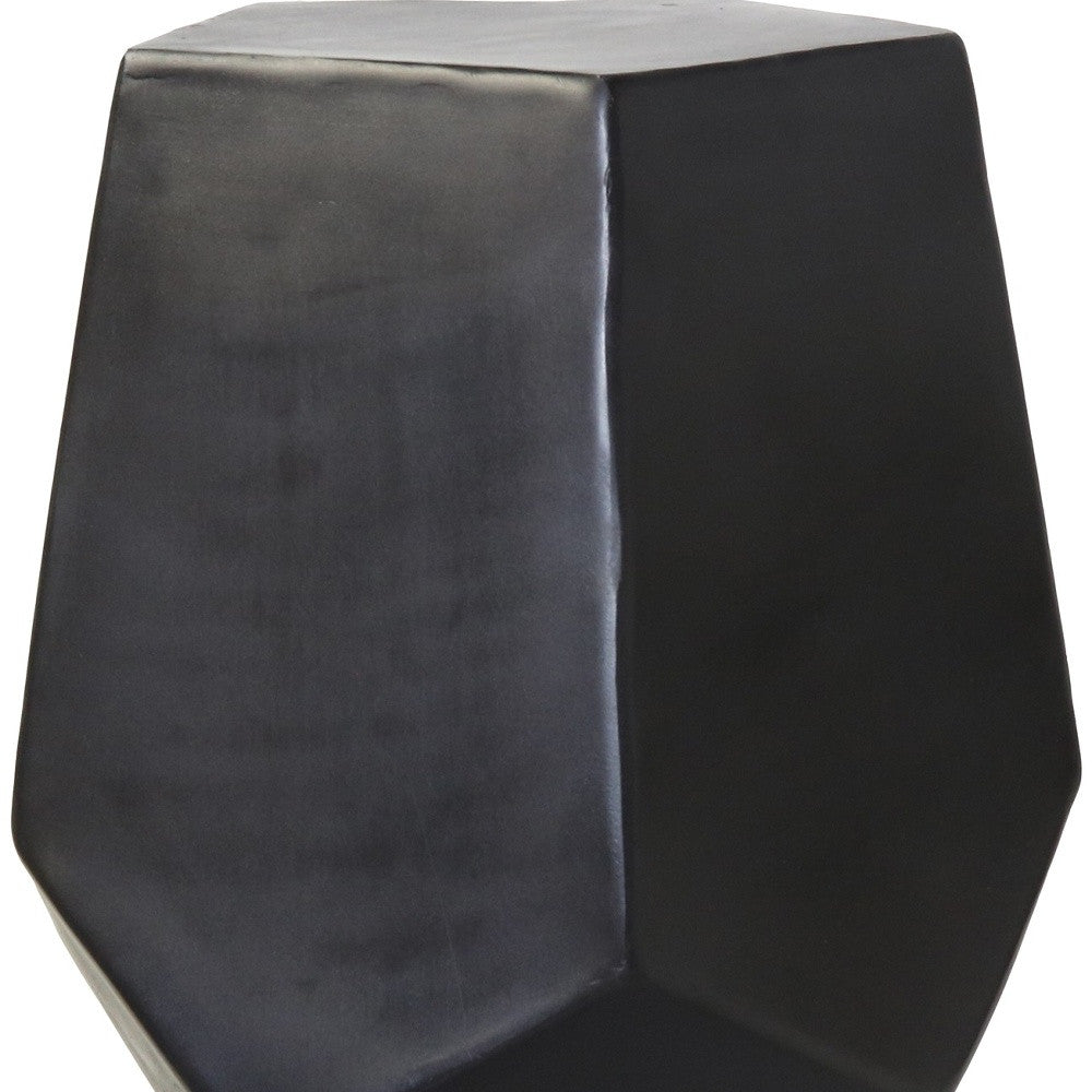Cast Aluminum Hexagonal Drum Table By Homeroots | Side Tables | Modishstore - 3