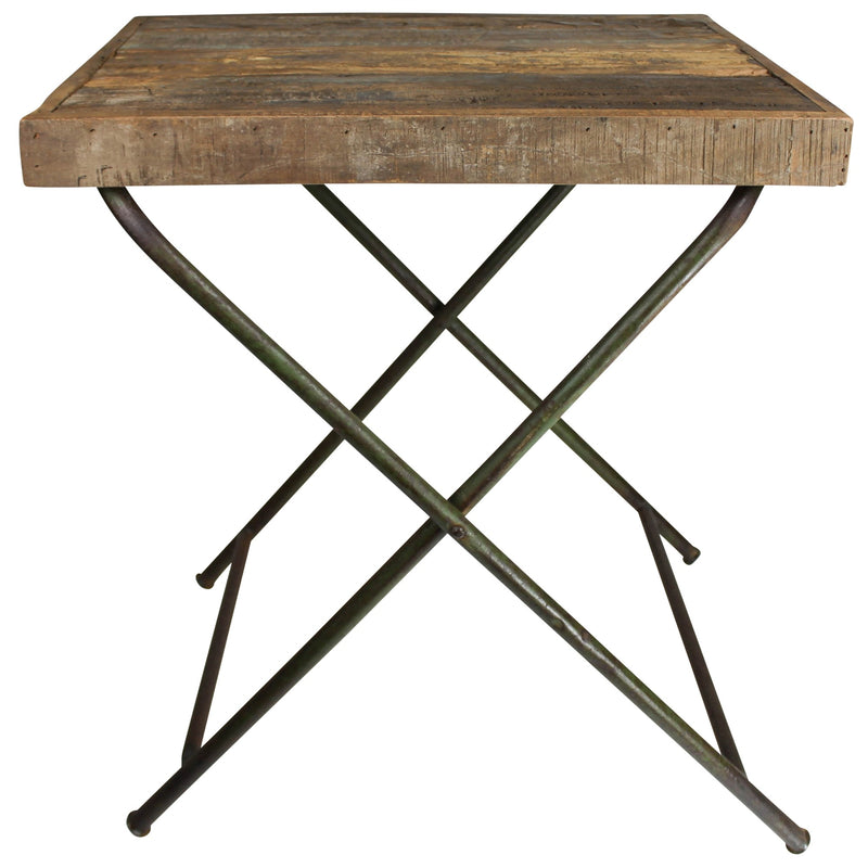 Reclaimed Wood Folding Table By Homeroots | Side Tables | Modishstore