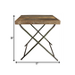 Reclaimed Wood Folding Table By Homeroots | Side Tables | Modishstore - 5