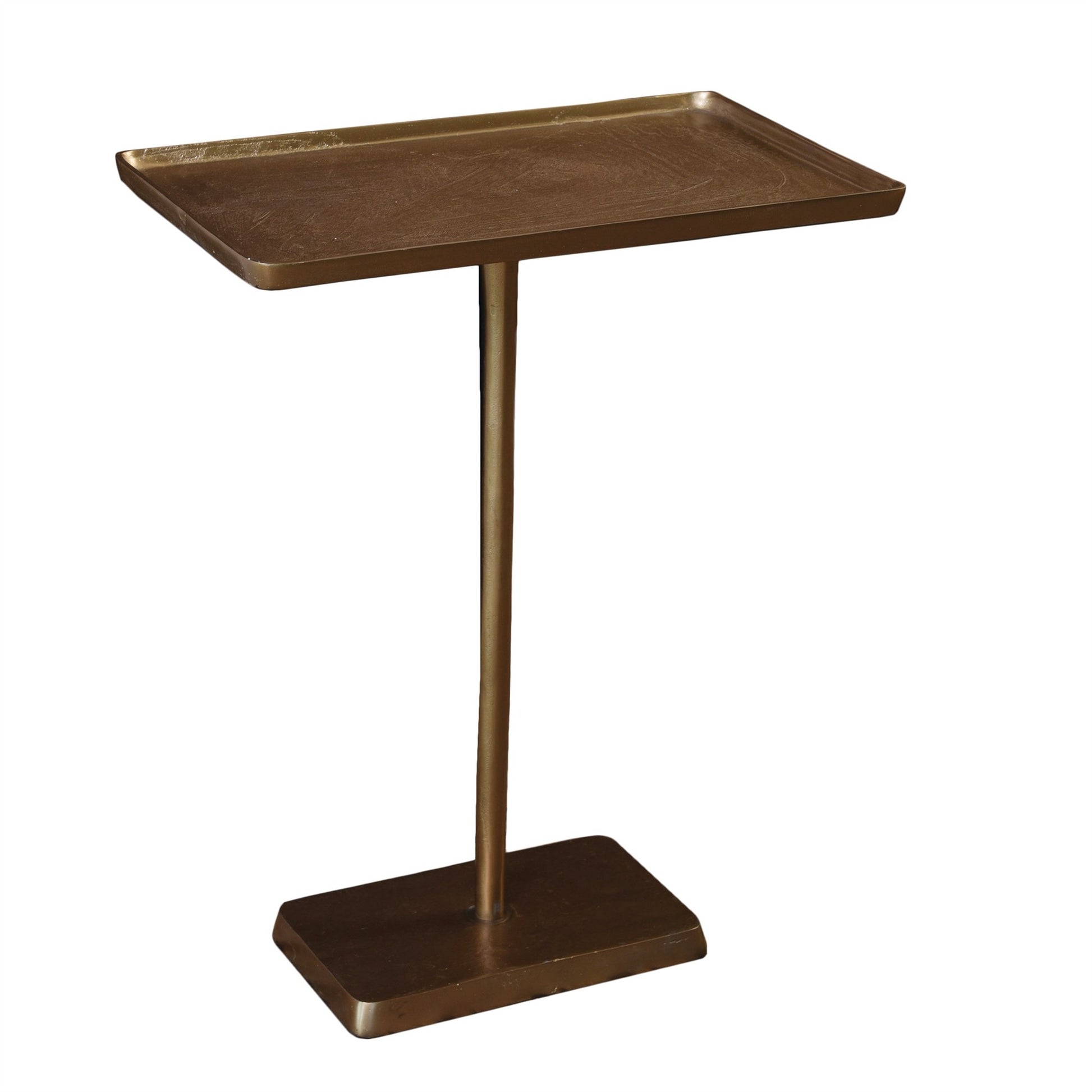 Gold Cast Aluminum Side Table By Homeroots | Side Tables | Modishstore