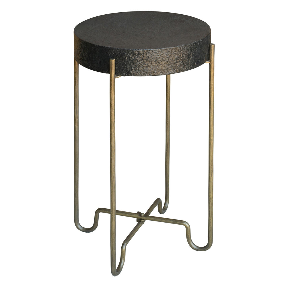 Black and Gold Side Table By Homeroots | Side Tables | Modishstore - 2